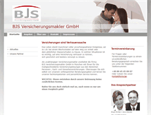 Tablet Screenshot of bjs-versicherungmakler.de